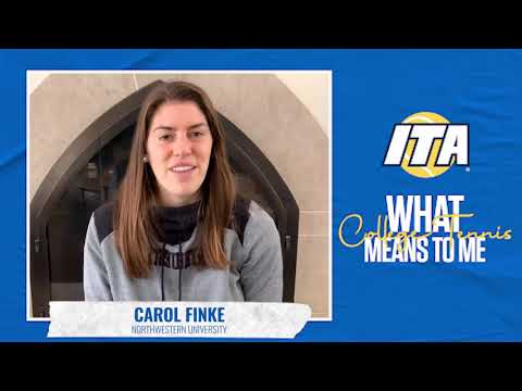 What College Tennis Means To Me: Carol Finke, Northwestern